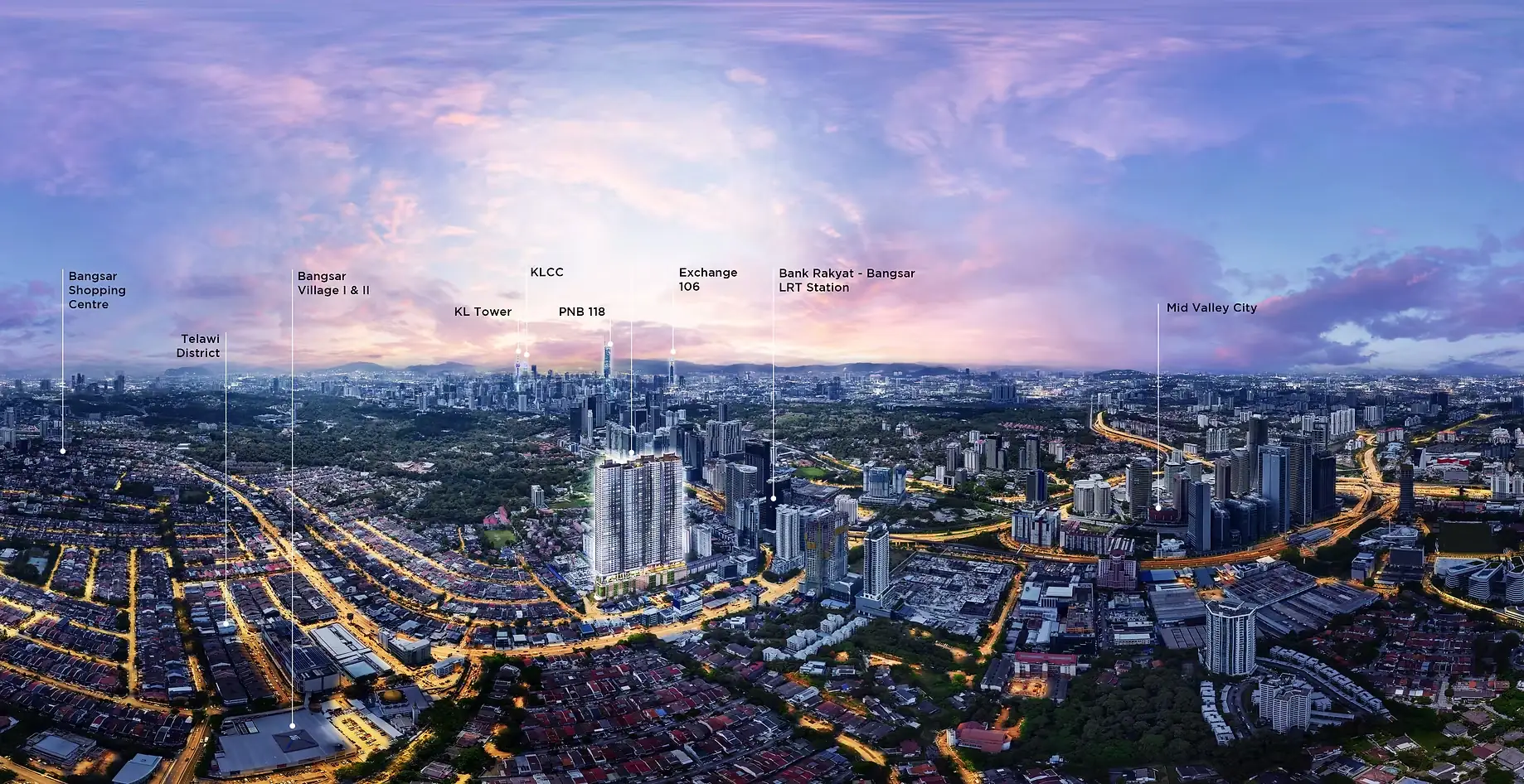 Bangsar Hill Park Location Map